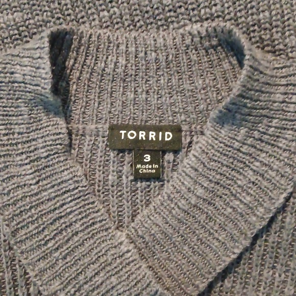 Blue Criss Cross Sweater from Torrid XXL - Picture 4 of 4